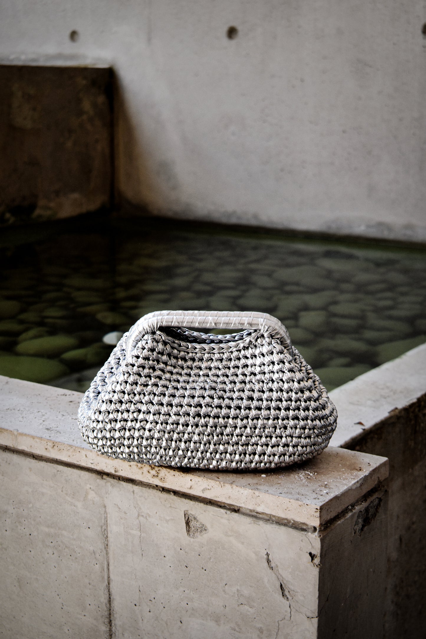 Lumen Woven Bag | Silver