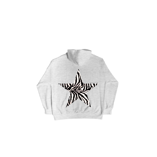 Zebra Hoodie | Grey